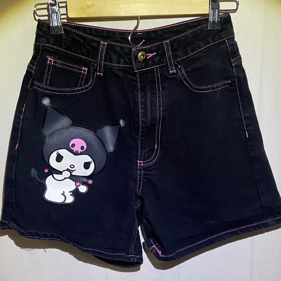 Sanrio Pants - Kuromi Sanrio denim shorts size 1